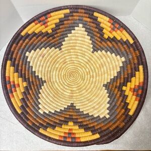 Handmade Decorative Basket From Ethiopia
